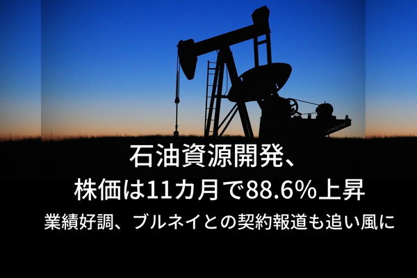 石油資源開発株価,なぜ,高い